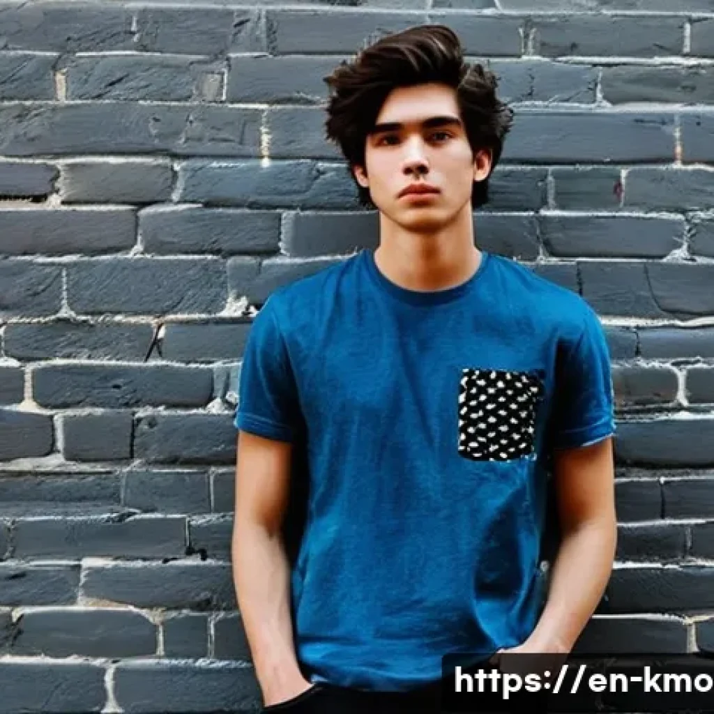 유아인 출연작 TOP 5 - **Prompt inspired by "Punch" - Youthful Rebellion and Vulnerability:**
    "A young man in his late ...