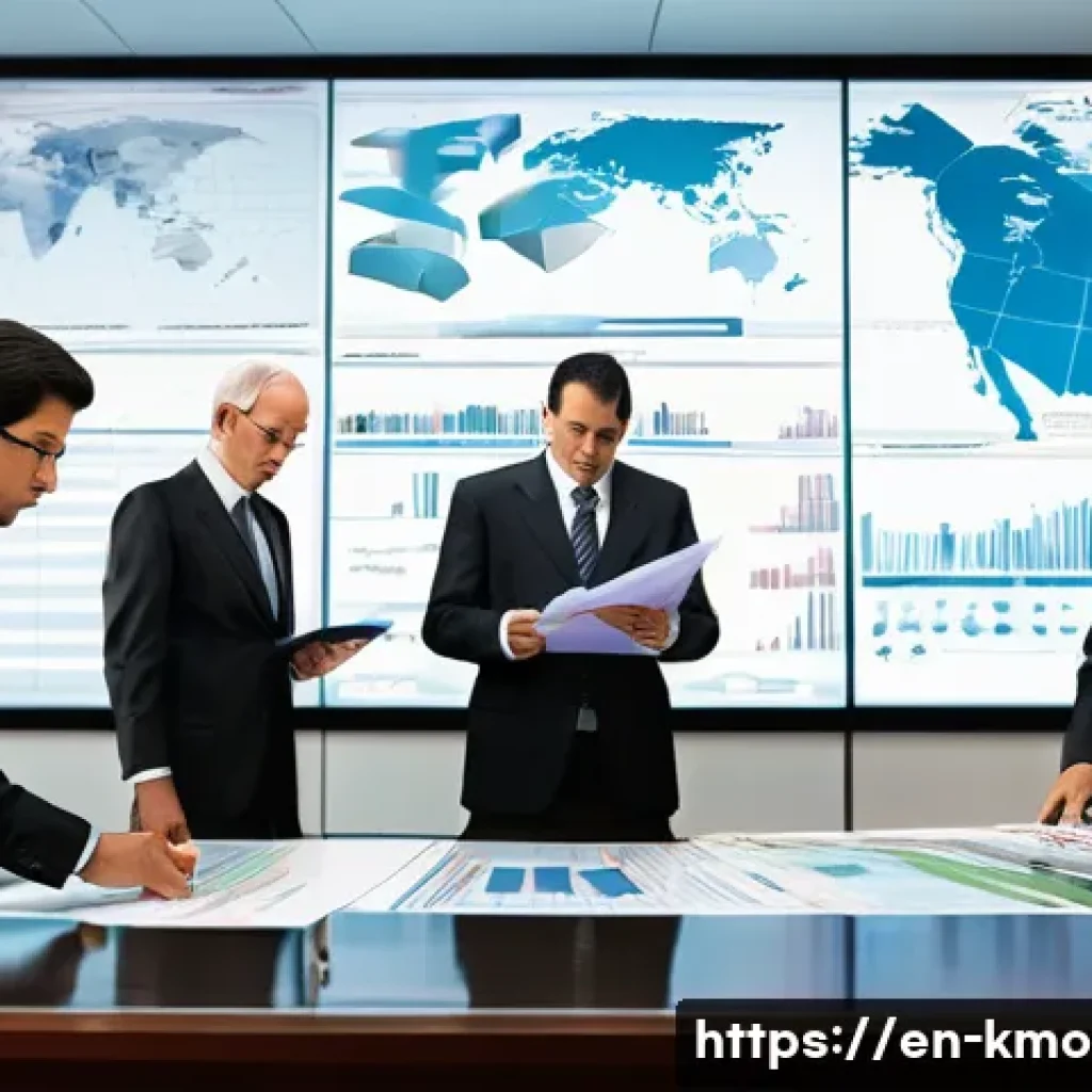 국가부도의 날 배경과 역사적 사건 - A detailed illustration of a government office during a sovereign debt crisis, showing stressed offi...