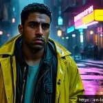 택시운전사 의 흥행 요인 분석 - A moody, atmospheric nighttime New York City street scene inspired by Taxi Driver, featuring gritty ...